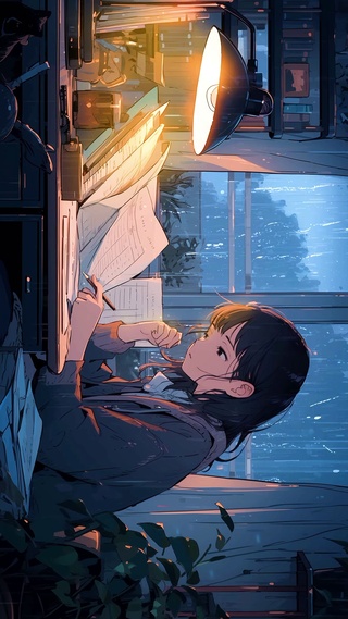 雨夜工作