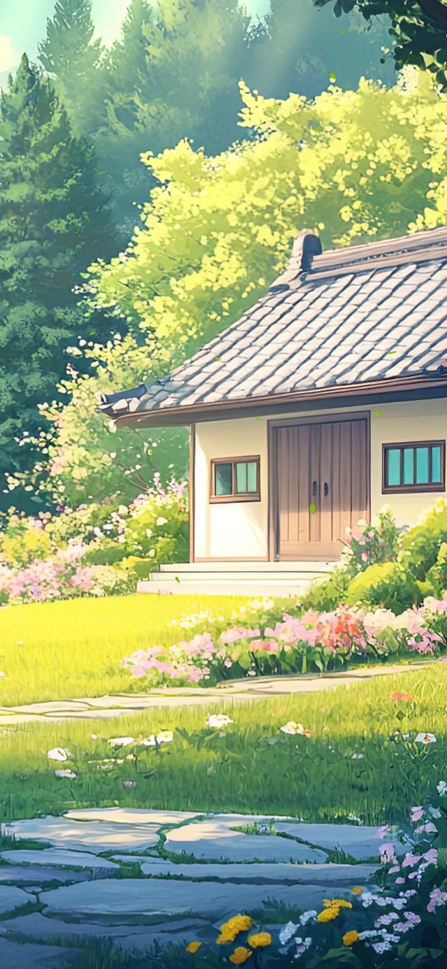 清新绿色郊外别墅