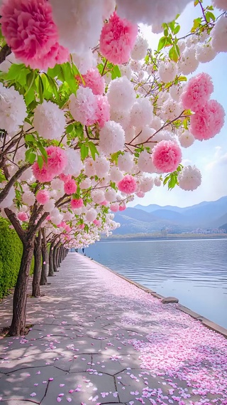 美美的绣球花