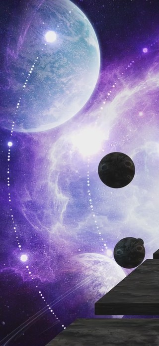 唯美星空星球