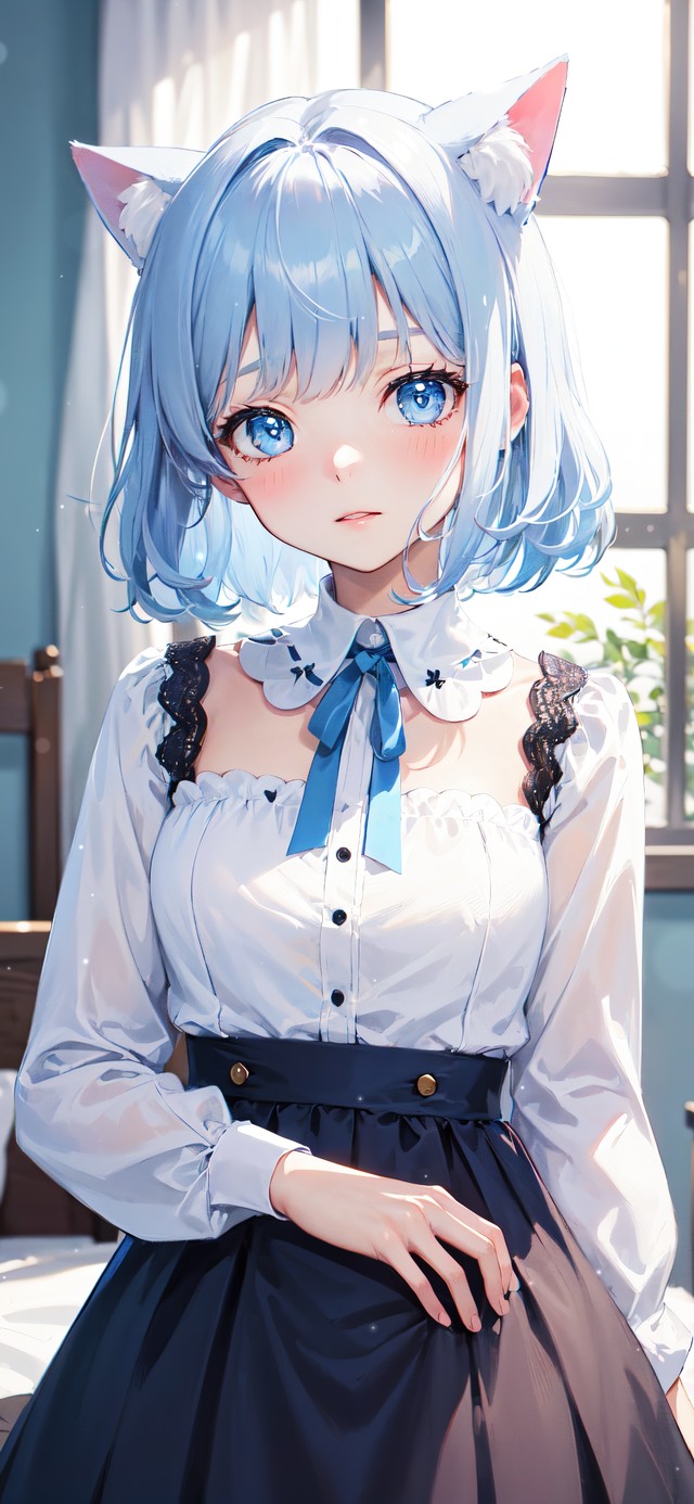 4K清纯可爱猫耳少女