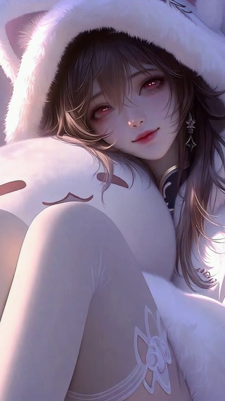 软萌猫耳二次元美少女