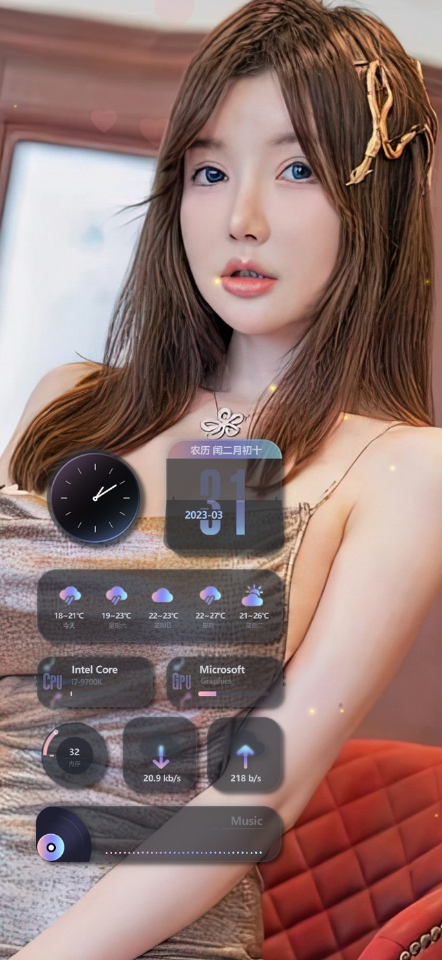 4K清纯性感短发美女