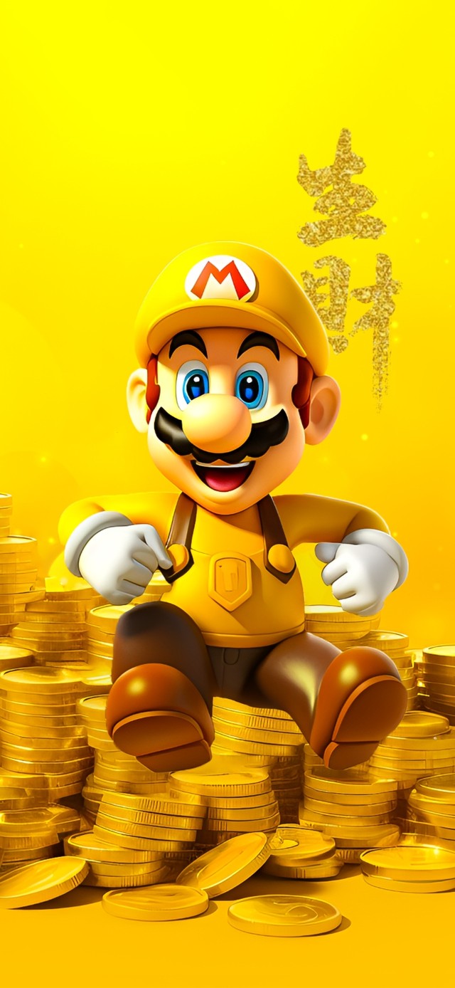 马里奥发财壁纸