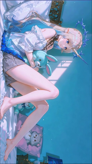 甜美卧室女孩卡提希娅