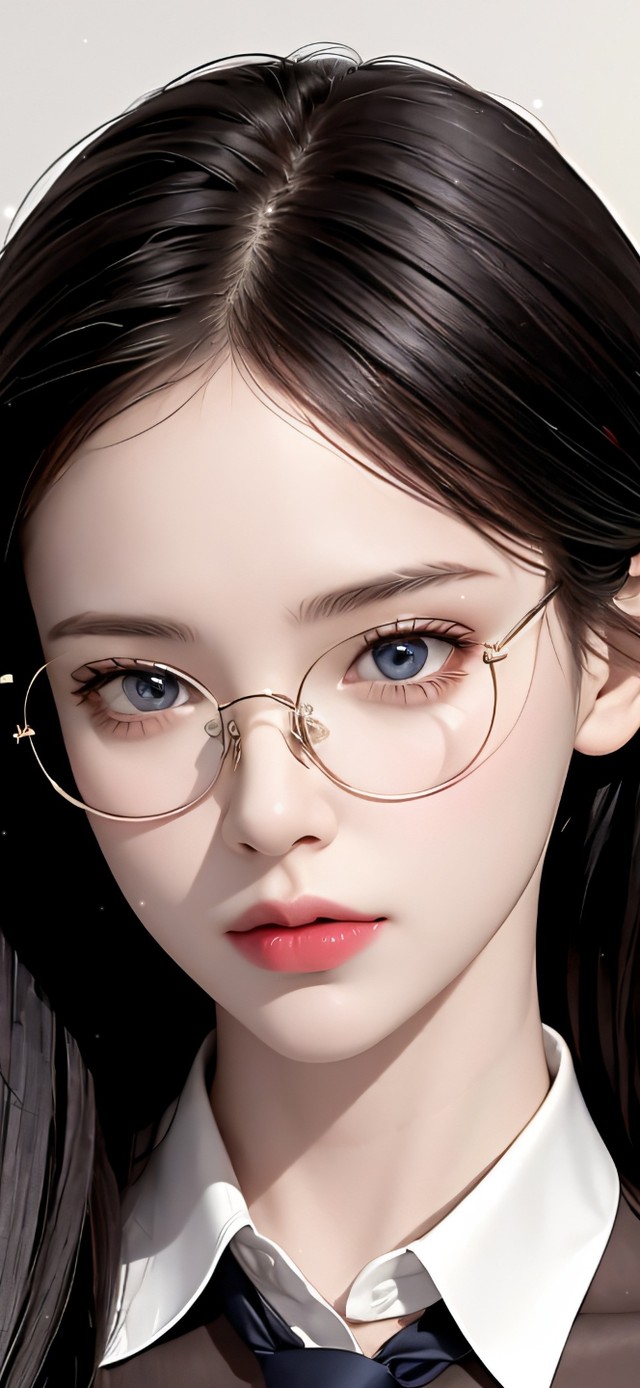 纯欲眼镜美女(美女手机动态壁纸) - 美女手机壁纸下载 - 元气壁纸