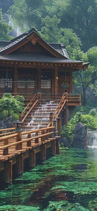 护眼绿景