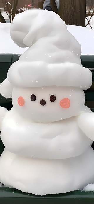 雪中小雪人