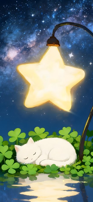 星空三叶草猫咪