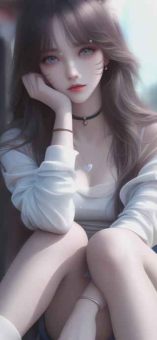 4K唯美可爱猫耳少女