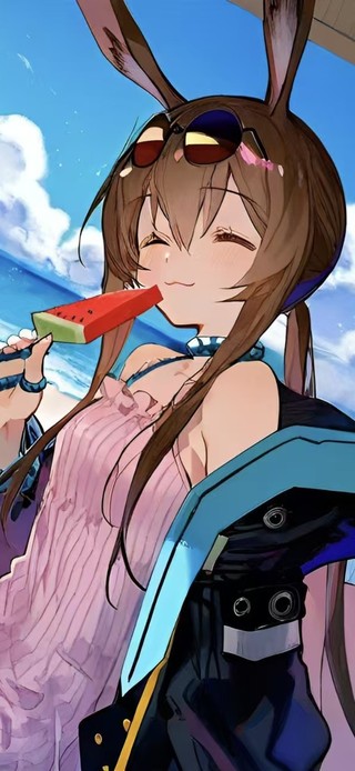 海边泳装少女-阿米娅