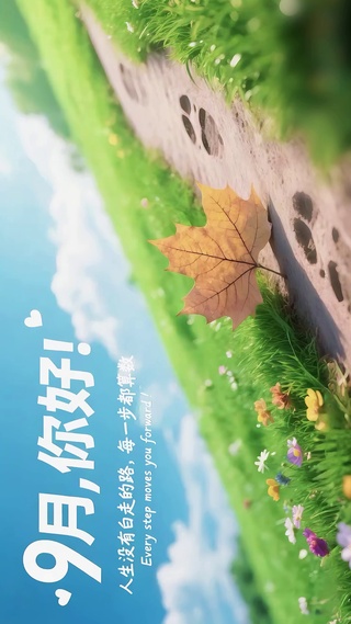 9月壁纸-每步都算数