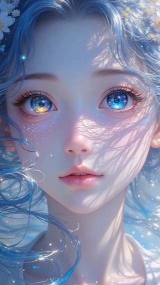 灵眸系列蓝发女孩