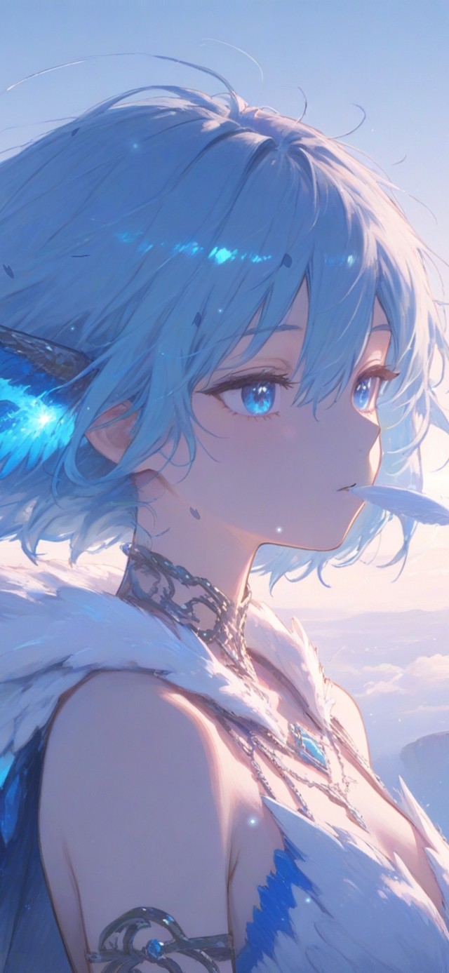 唯美蜂鸟女孩