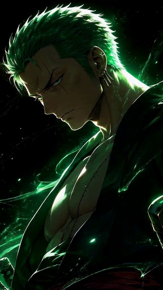 绿光炫酷索隆