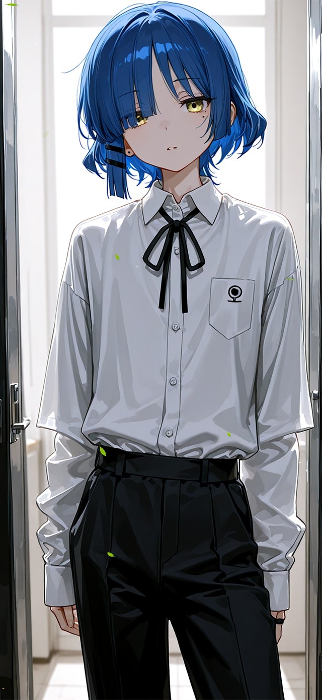 唯美蓝发少女