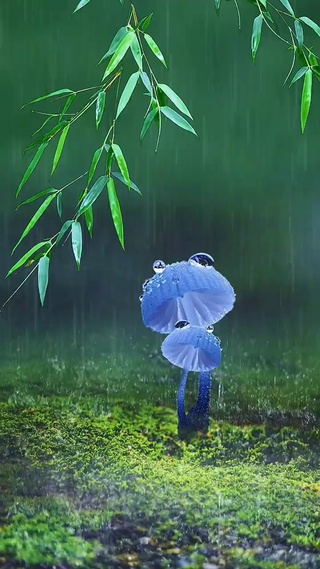 等雨停