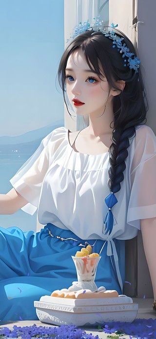 海边美女