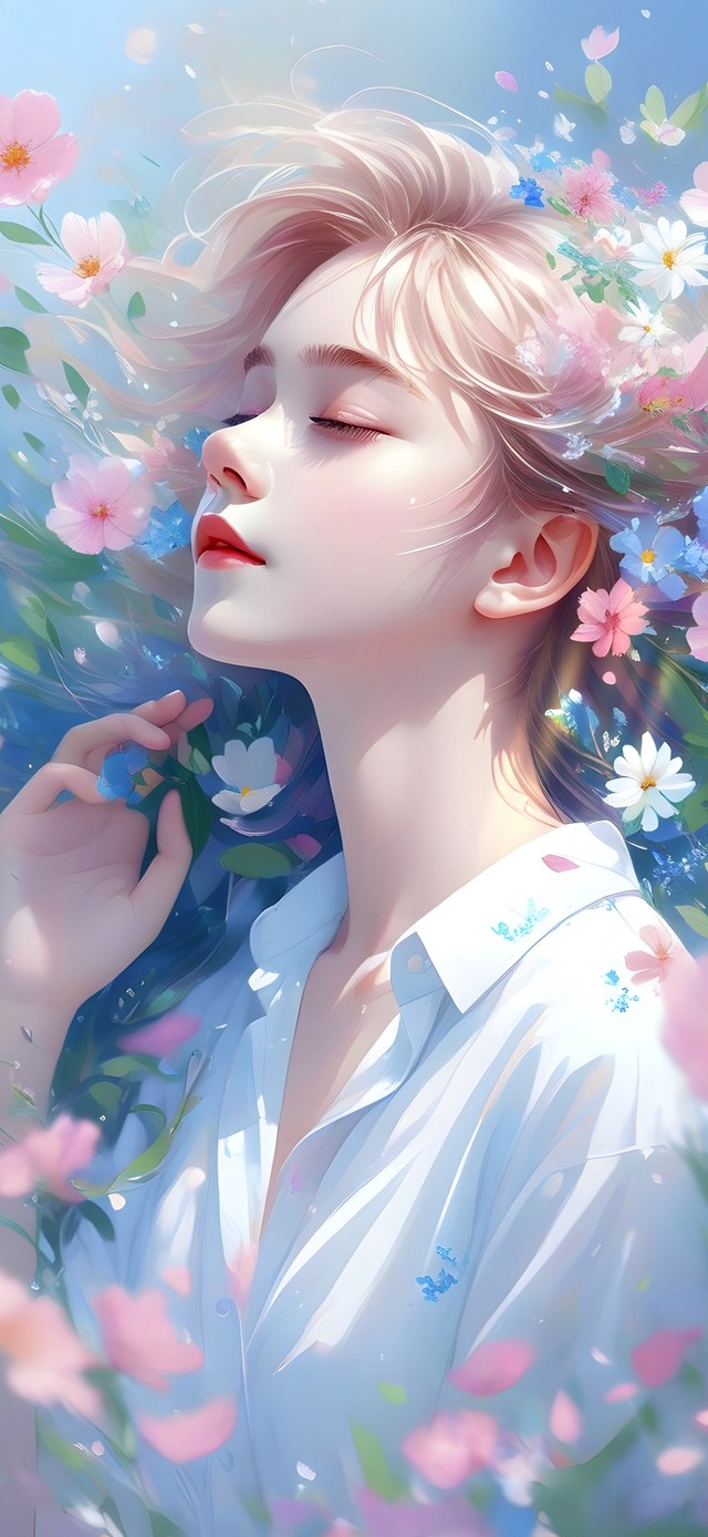 梦幻花仙子画中仙美女唯美仙境4