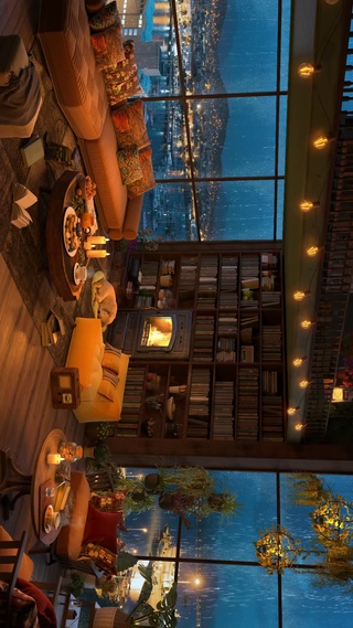 唯美安静窗外雨