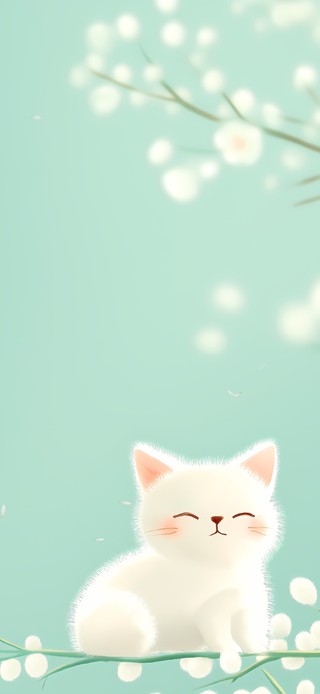 树枝上的猫咪