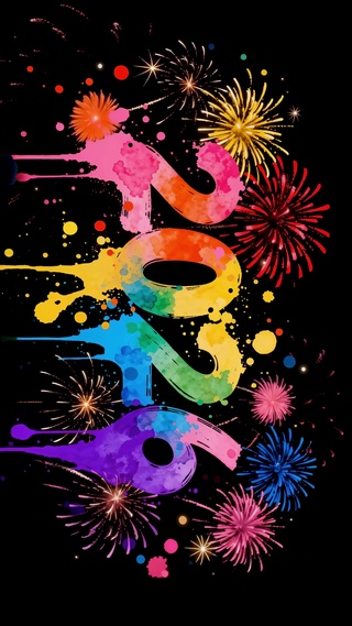 新年炫彩烟火2026