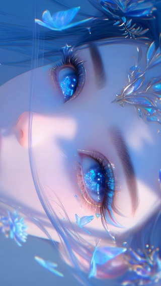 蓝色梦幻眼睛