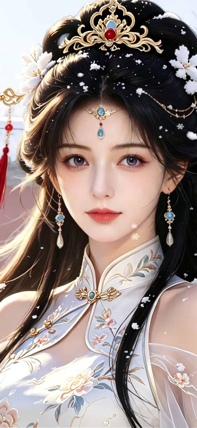 古风仙侠少女-雪女1