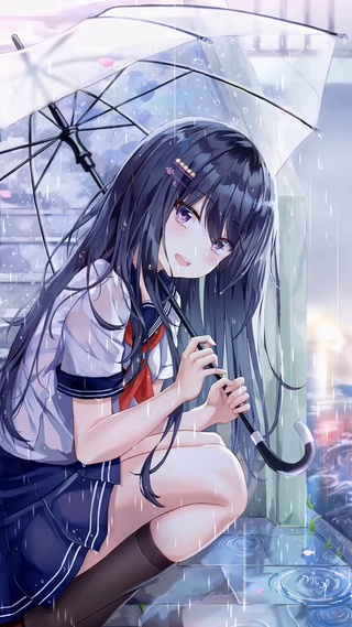 雨天女孩