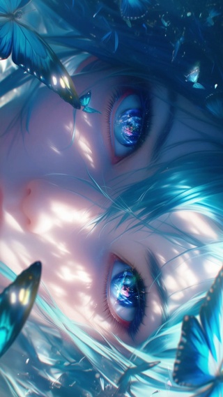 初音眼睛里有星星