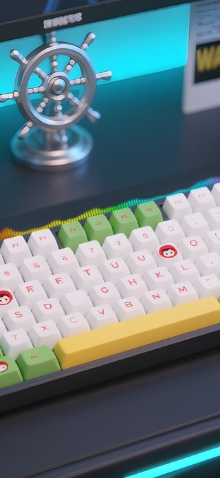 动漫风键盘桌面
