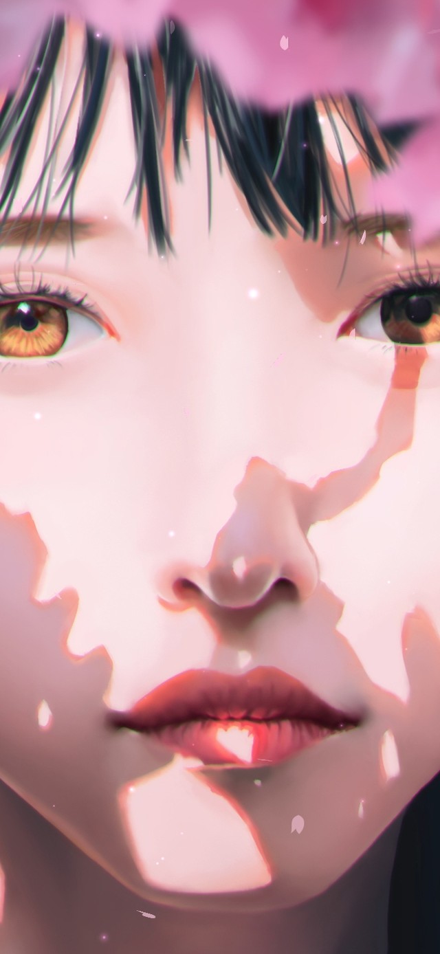 唯美治愈樱花少女