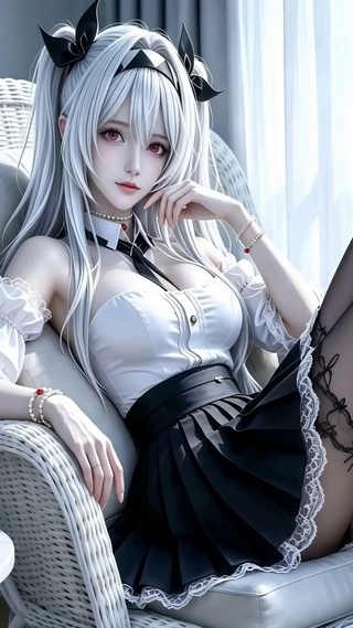 慵懒午后少女