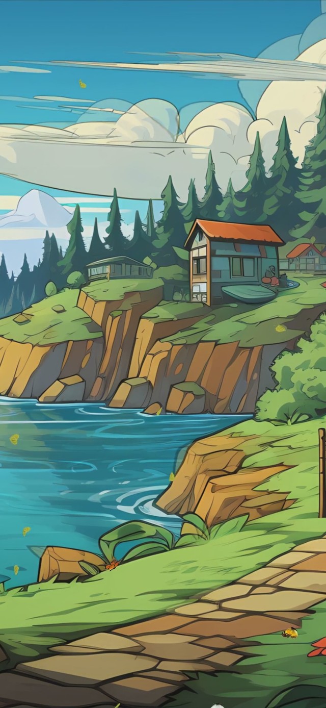 护眼绿景
