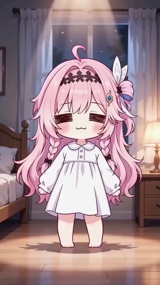 可爱的二次元动漫小女孩