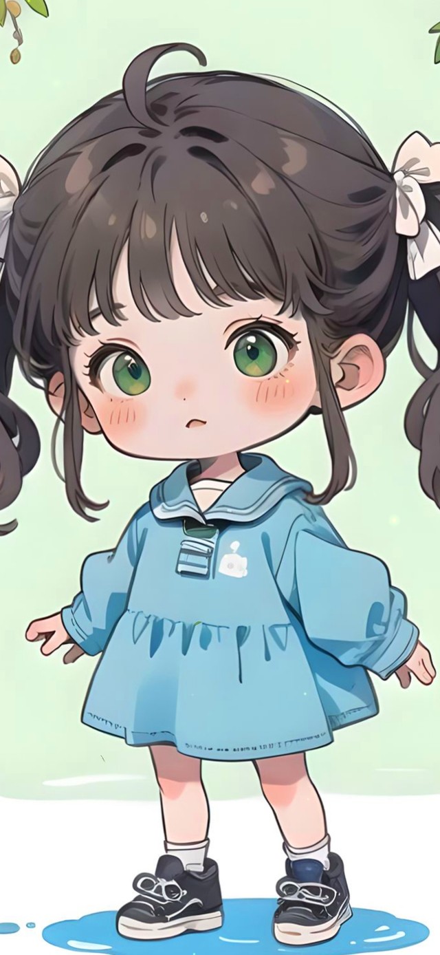 4K可爱马尾少女