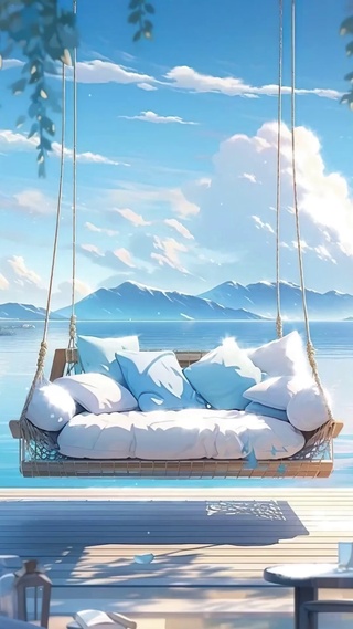 唯美蓝天白云风景