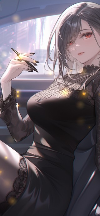 动感时尚气质车内美女