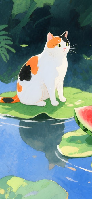 西瓜猫咪