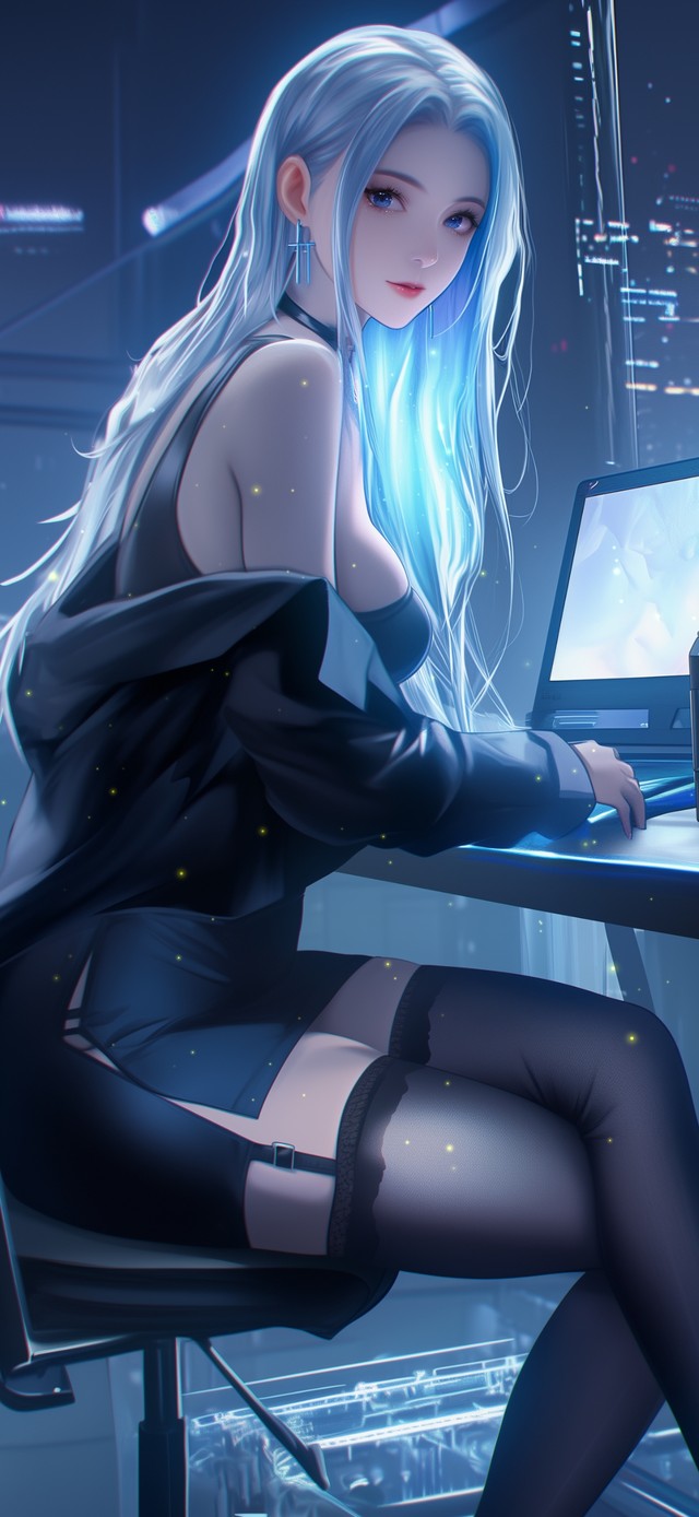 云鬓微扬，半轮明月亦低眉