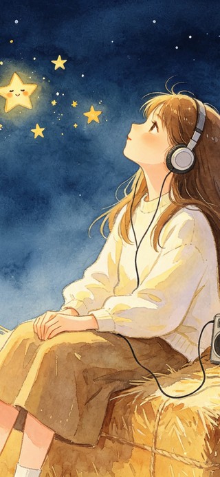 花漾壁纸|星空少女