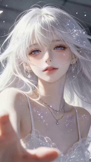 闪光银发蝴蝶美少女