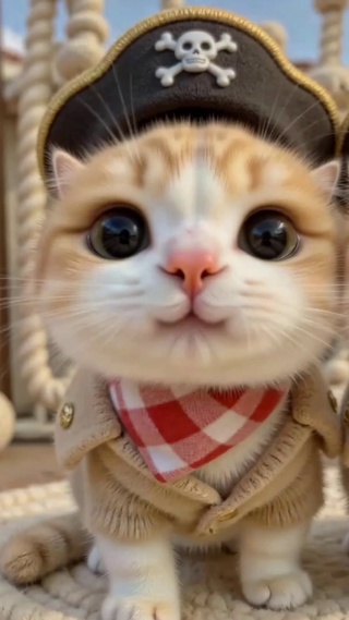 超萌海盗橘猫