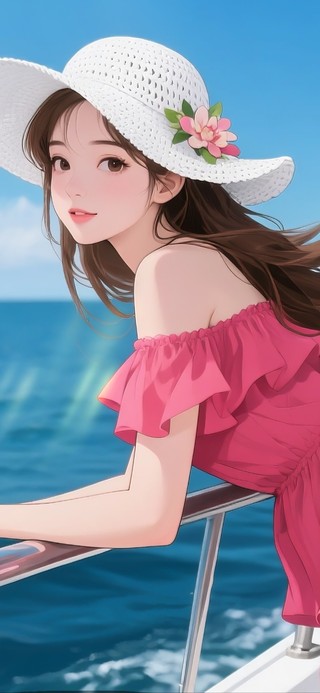 大海游轮女孩