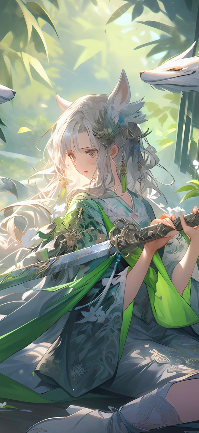 4k竹林修仙女孩