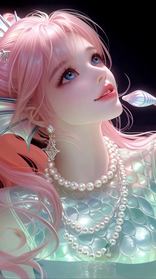 粉毛高马尾女神