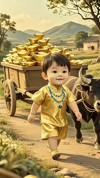 童子送财
