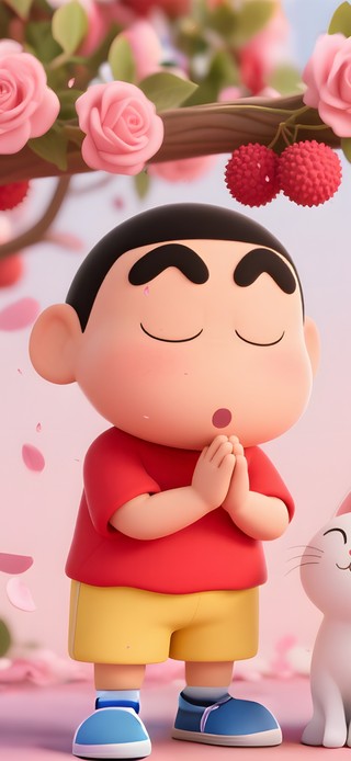 许愿祝福的小新