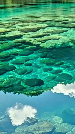 治愈清澈湖面4K