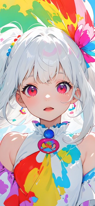 4K高清水彩风二次元美少女壁纸